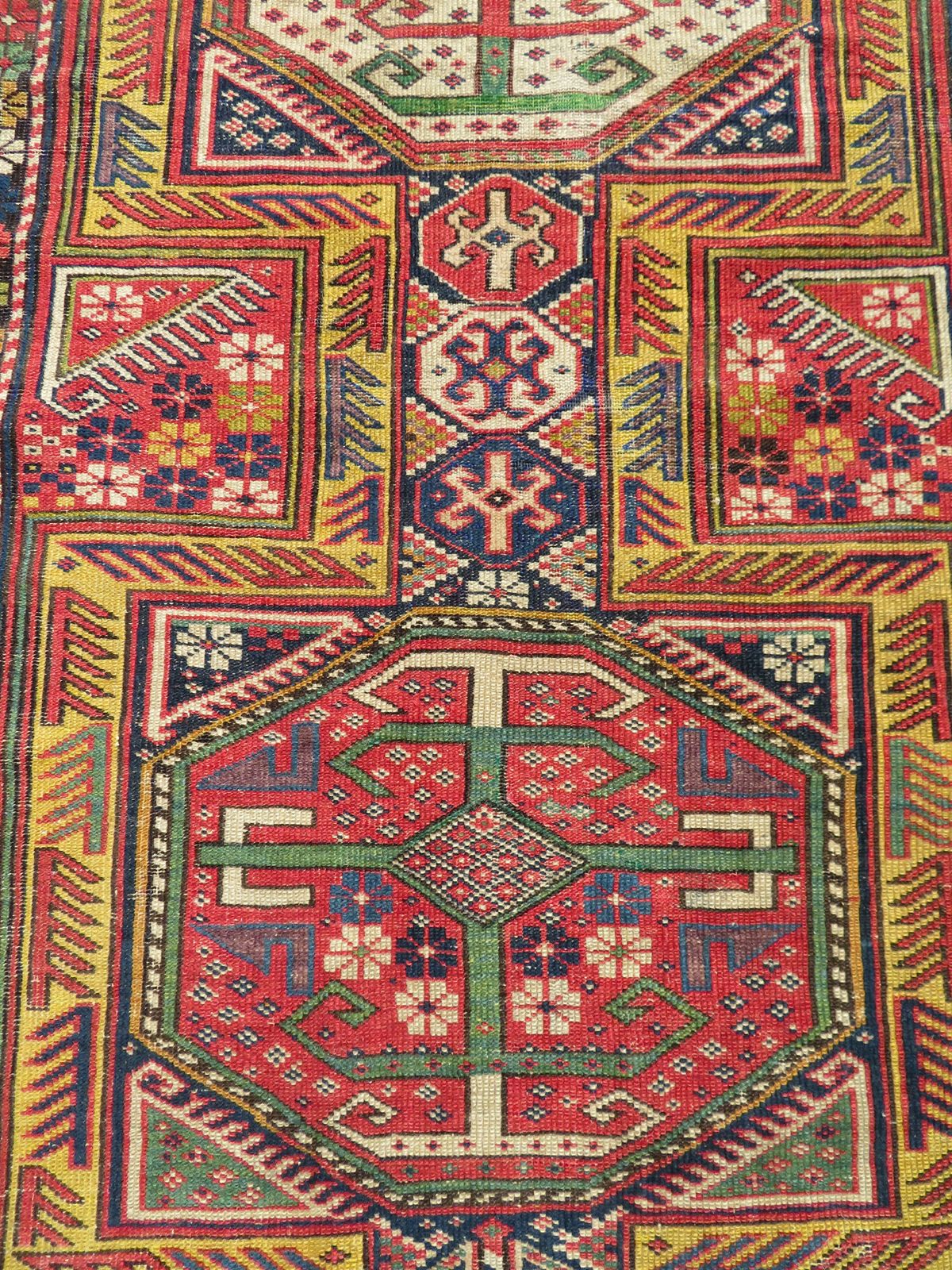 1895.0 Antique Caucasian Shirvan Narrow Runner. 290cm X 87cm. photo