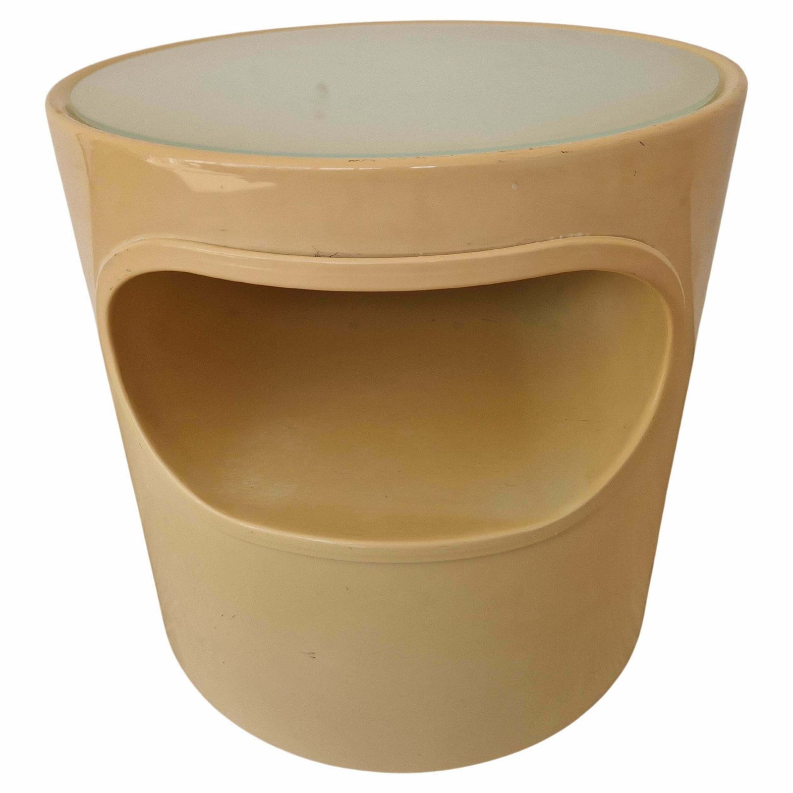 Midcentury Space Age Side Table Artemide, Design Emma Gismondi, Italy, 1960s photo furniture