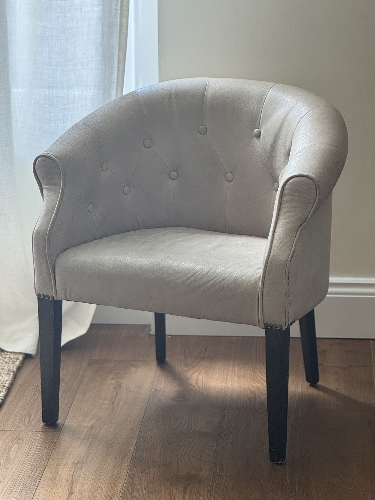 Oka Kirkwall Leather Club Chair photo for sale