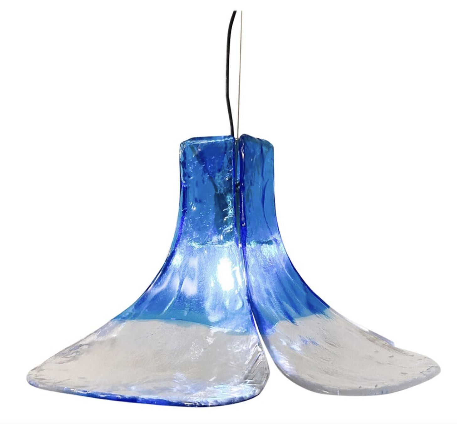 Mid Century Murano Glass Hanging Lamp By Carlo Nason, 1960s – 2 Available