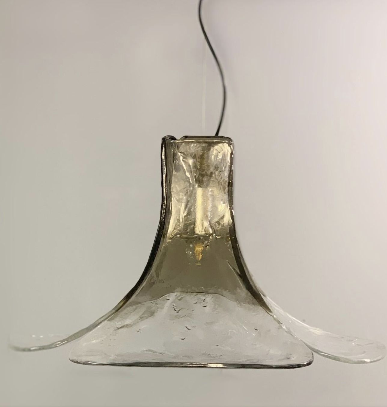 Murano Glass Hanging Lamp By Carlo Nason For Av Mazzega, 1960s photo Lighting