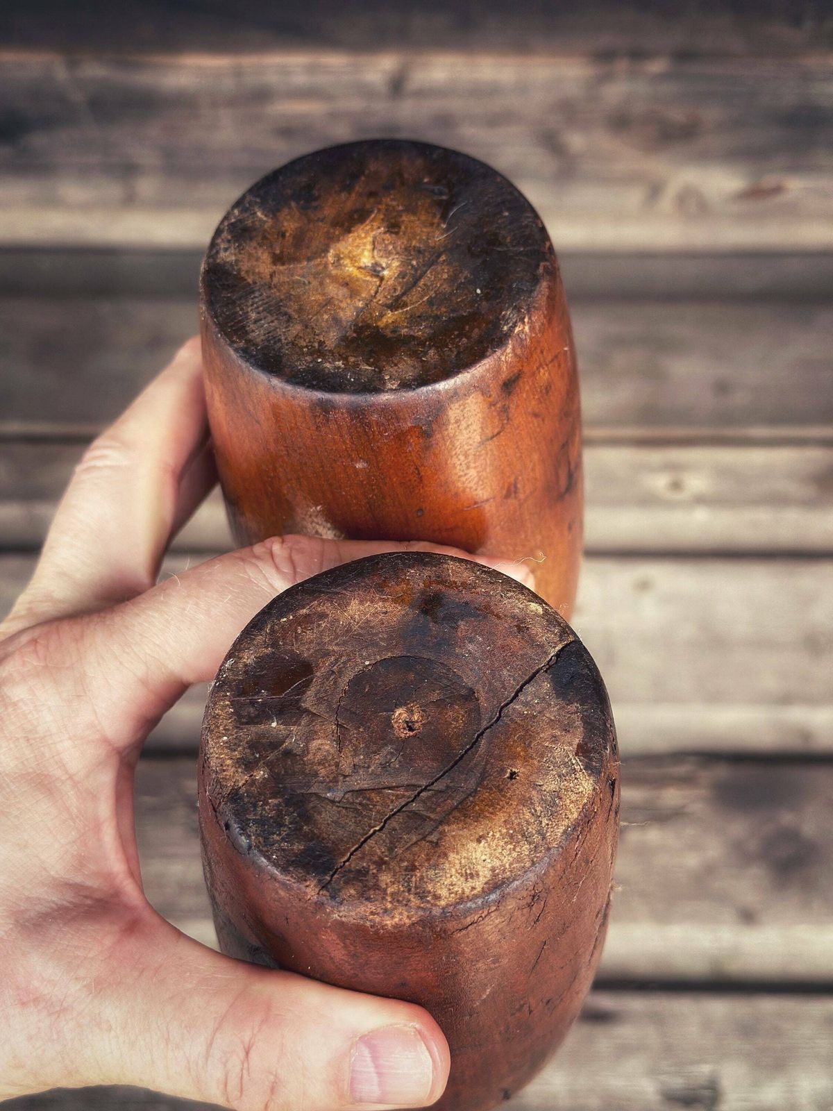 Early 20th Century | Indian Wooden Exercise Clubs | Meels | A Pair photo 125.0