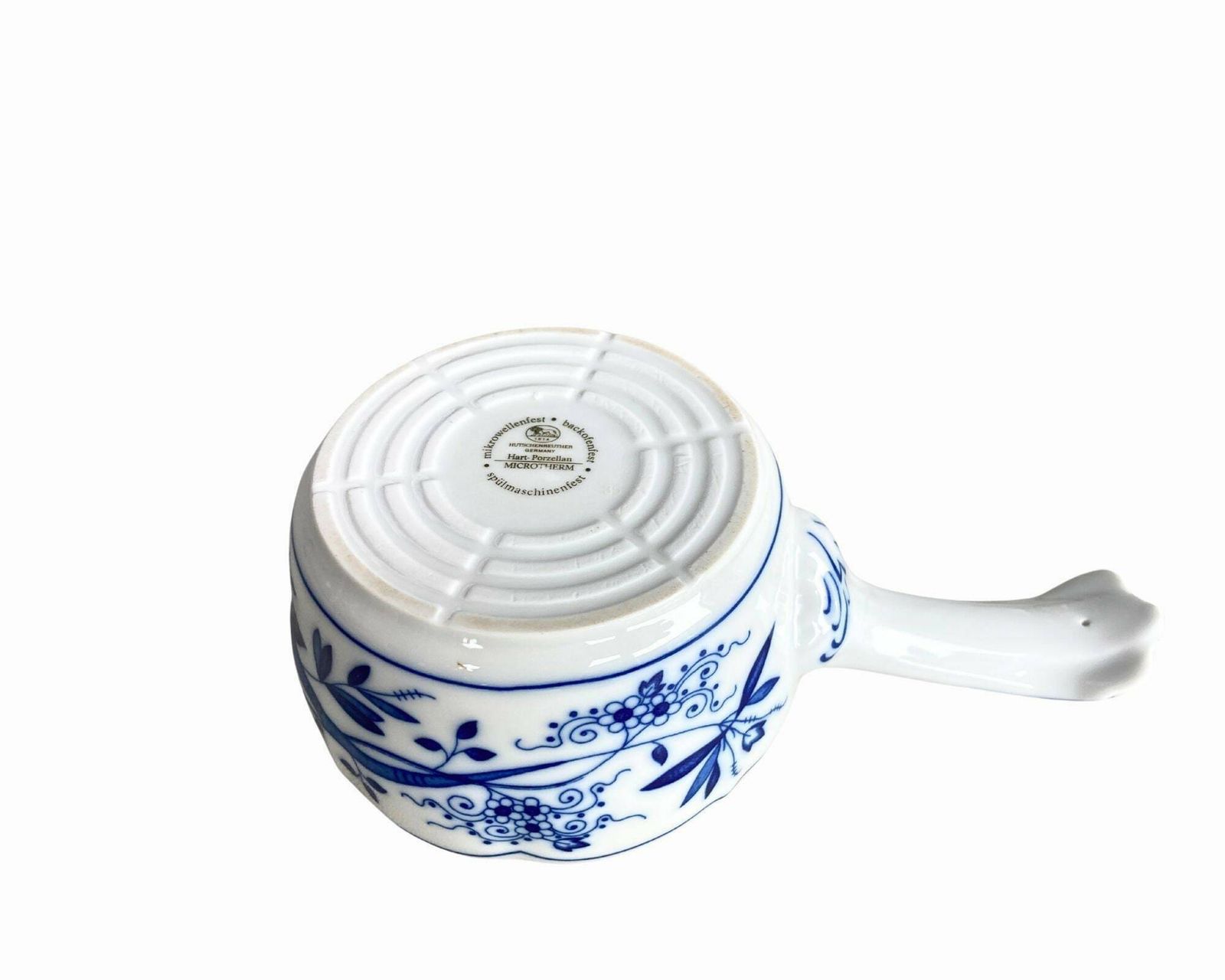 Blauw Uien Magnetron Schotel | Chocoladepan | 1 Kom | Vintage Hutschenreuther photo vinterior