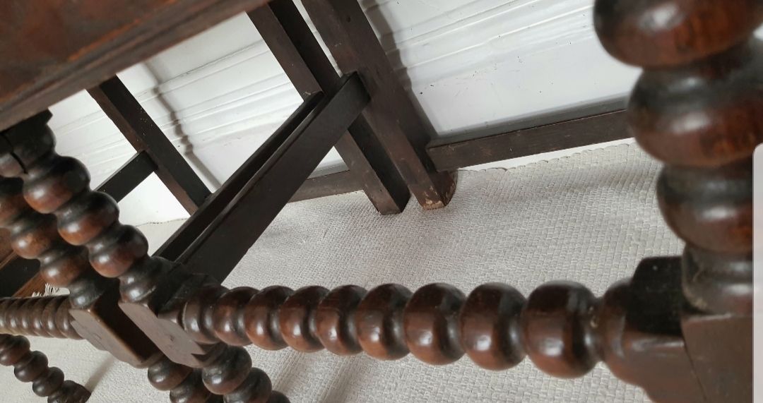 photo furniture A Pair Of 16th Century Carved Oak Hall Chairs.