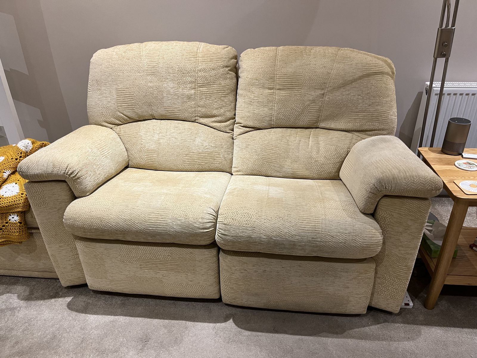 Two G Plan 2 Seater Sofas And Footstool photo for sale