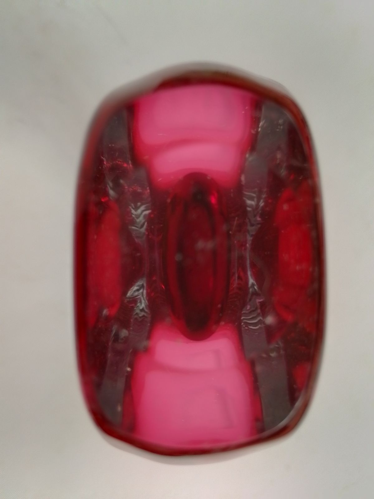 Josef Schott "Hot Pink " Vase Smålandshyttan Sweden photo for sale