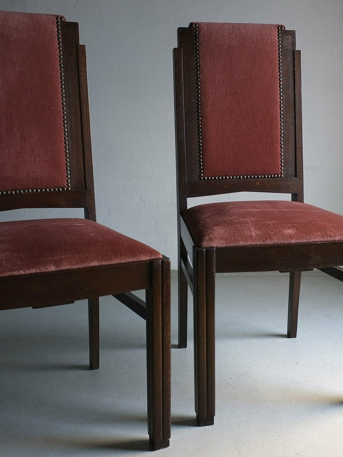 2 Amsterdam School Oak Chairs | Netherlands | 1920s photo for sale