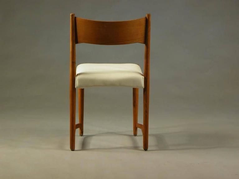 1941 White Hans J. Wegner Oak Dining Chair "City Hall Chair" For Plan Møbler photo for sale