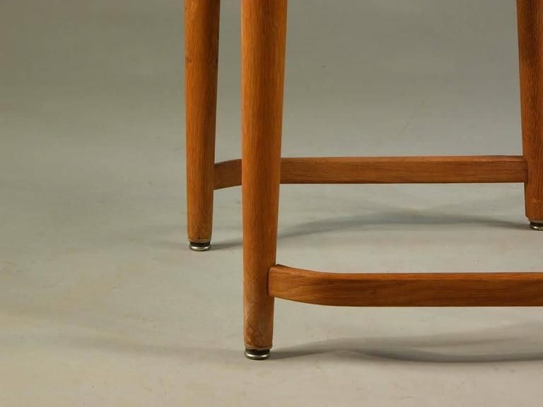 1941 White Hans J. Wegner Oak Dining Chair "City Hall Chair" For Plan Møbler photo vintage