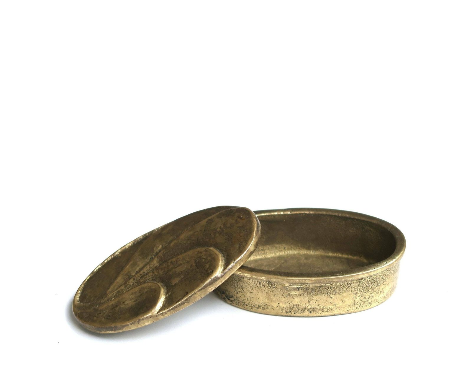 Ovale Messing Juwelendoos, Jaren 1970 / Vintage, Boho Chic, Bohemian, Trouwringendoos photo 64.0