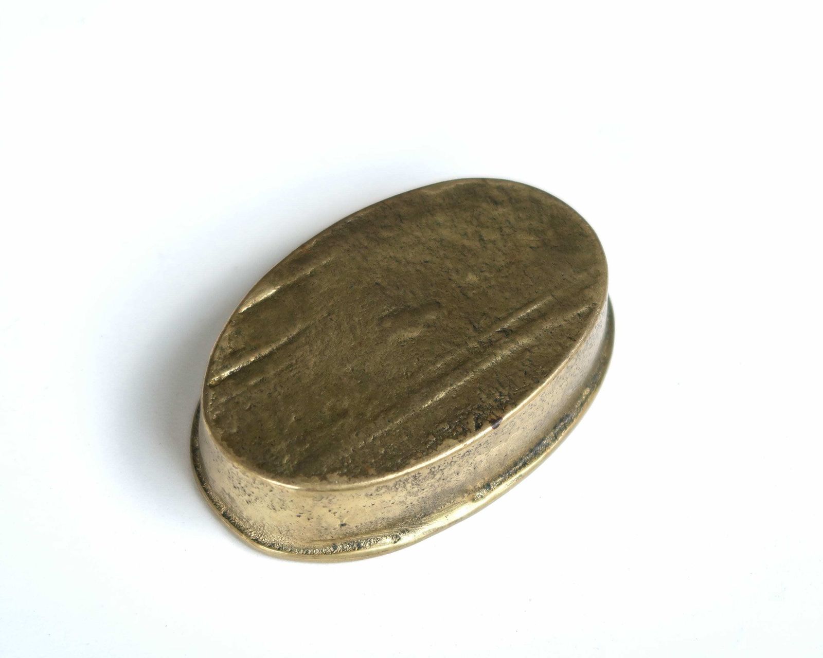 Ovale Brass Jewelry Box, 1970s / Vintage, Boho Chic, Bohemian, Wedding Rings Box photo vinterior