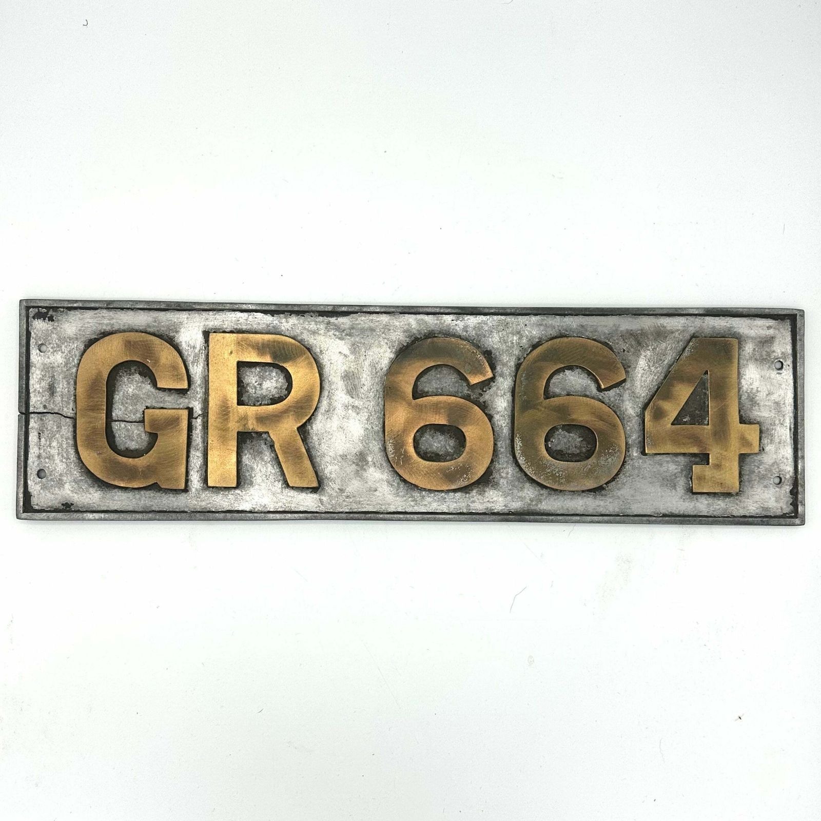 1910 Gcr Barnum No.664 Train Carriage Id Plate