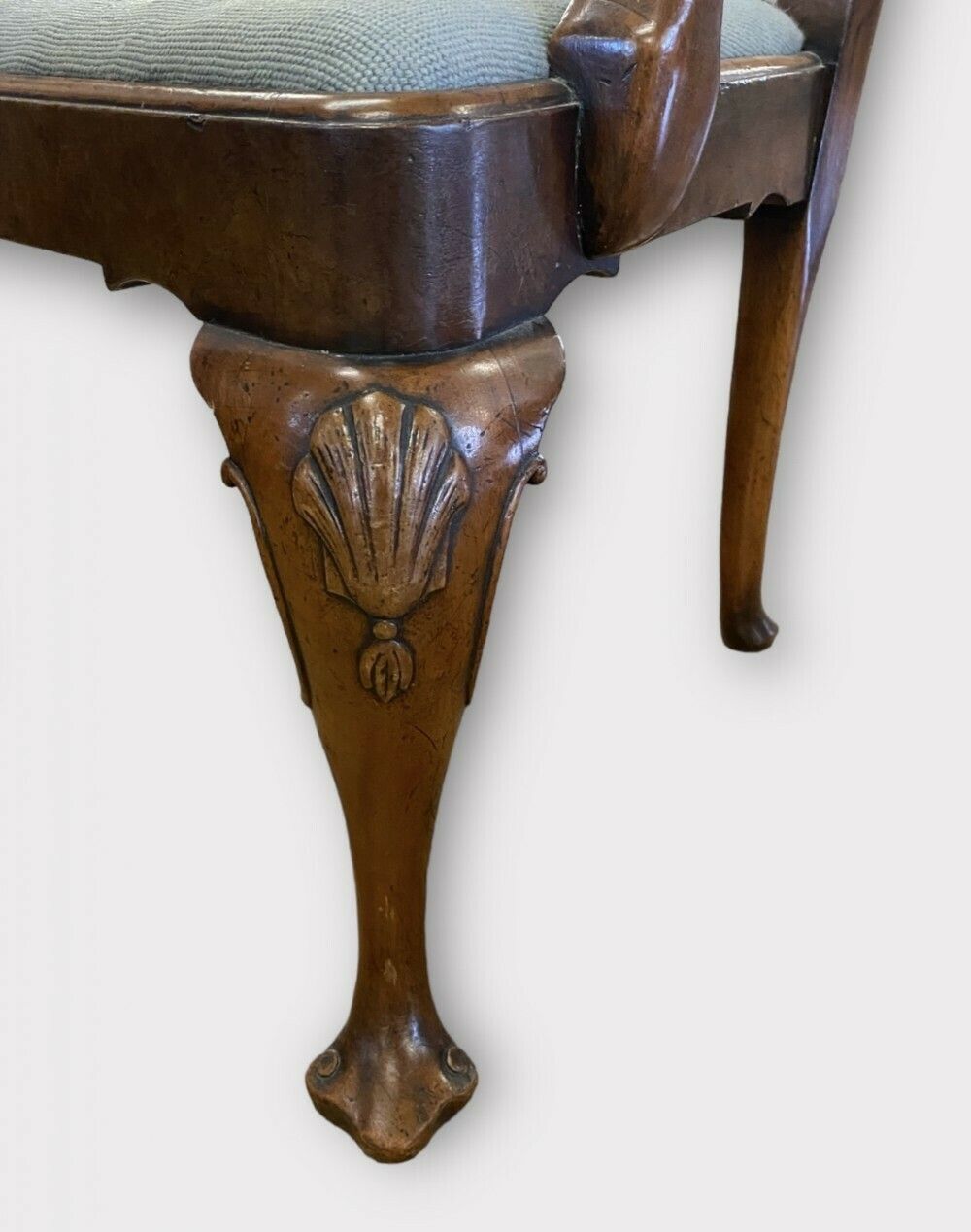 Queen Anne Style Walnut Study Chair photo Furniture