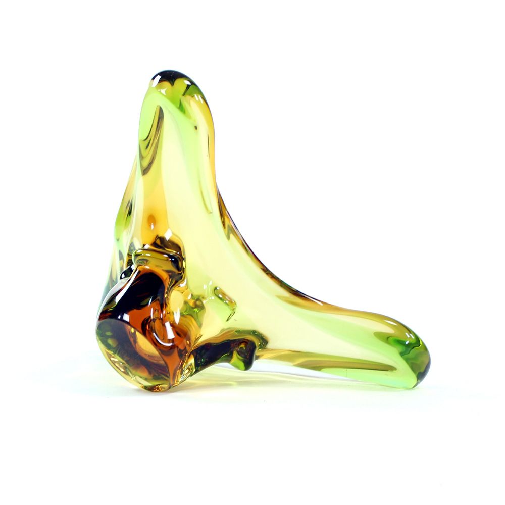 Unique Art Glass Bowl By Frantisek Zemek For Glass Factory Mstisov, Czechoslovakia photo for sale
