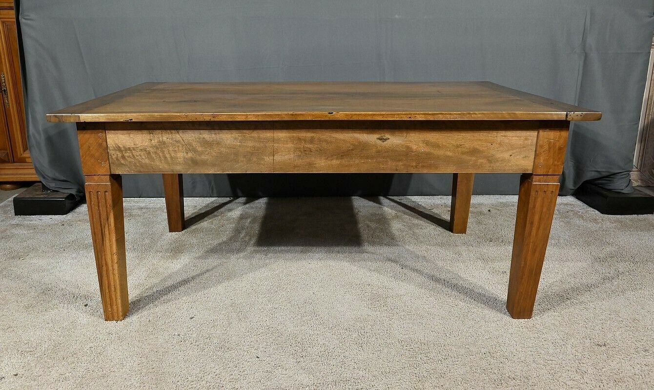 Walnut Coffee Table, Louis XVI – 19th Century Style photo vintage