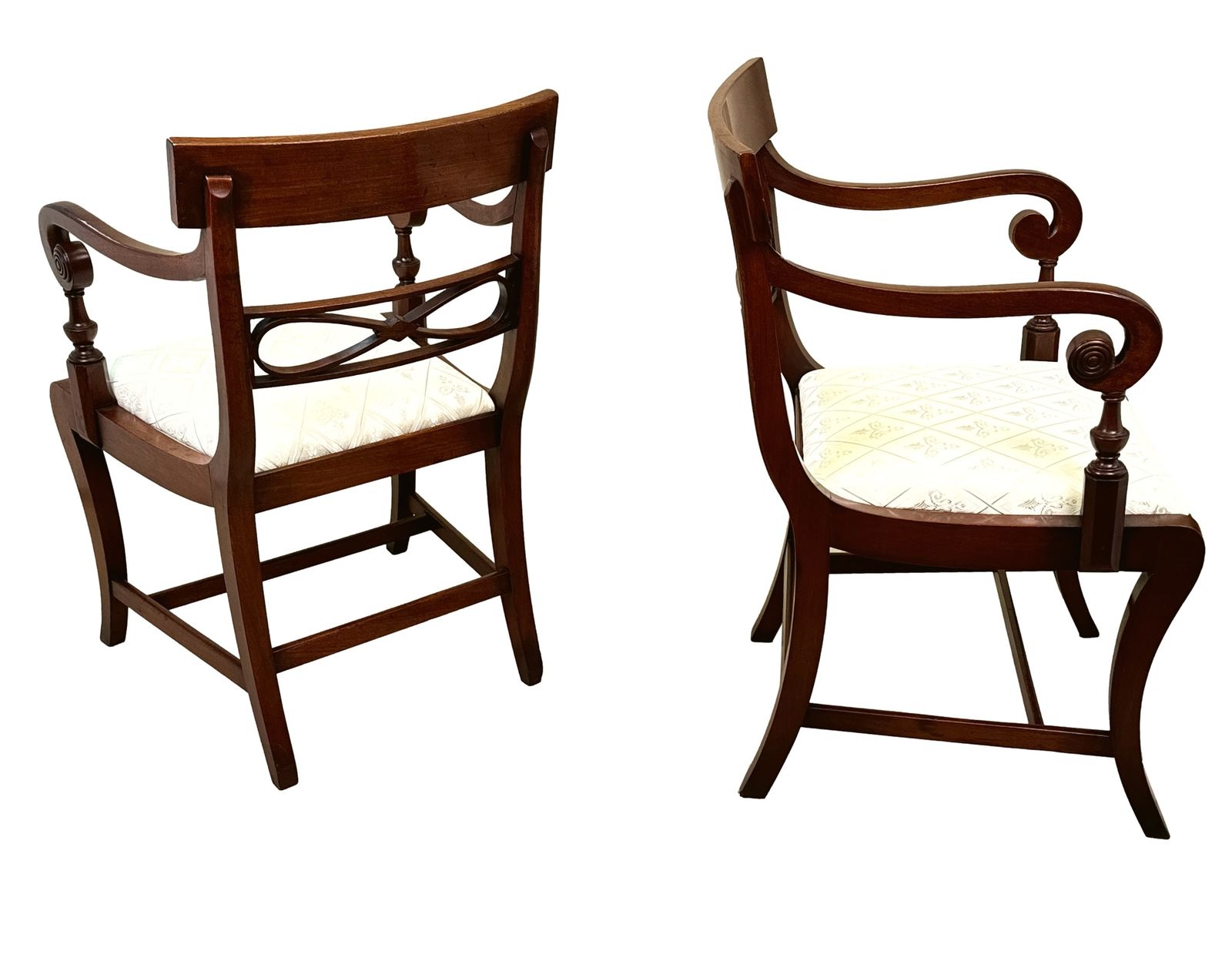 photo for sale Set Of Eight Georgian Mahogany Dining Chairs (England, Circa 1815)