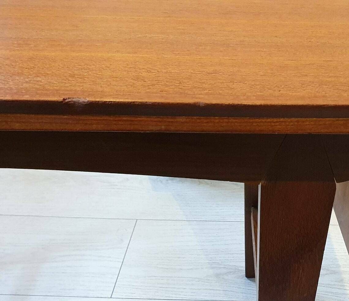 Retro Vanson Teak And Black Melamine Formica Coffee Table, Designed By Peter Hayworth photo vinterior