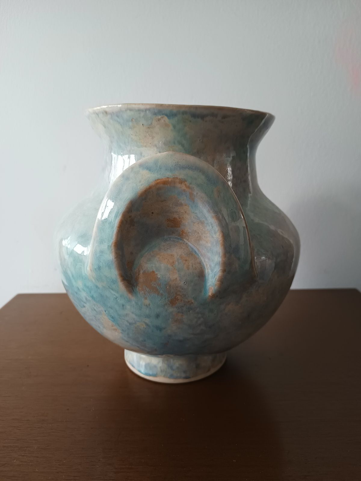 Porcelain Sevres Vase Dated 1962 "Oreilles" Design By Or After Roger Capron, Vallauris photo furniture