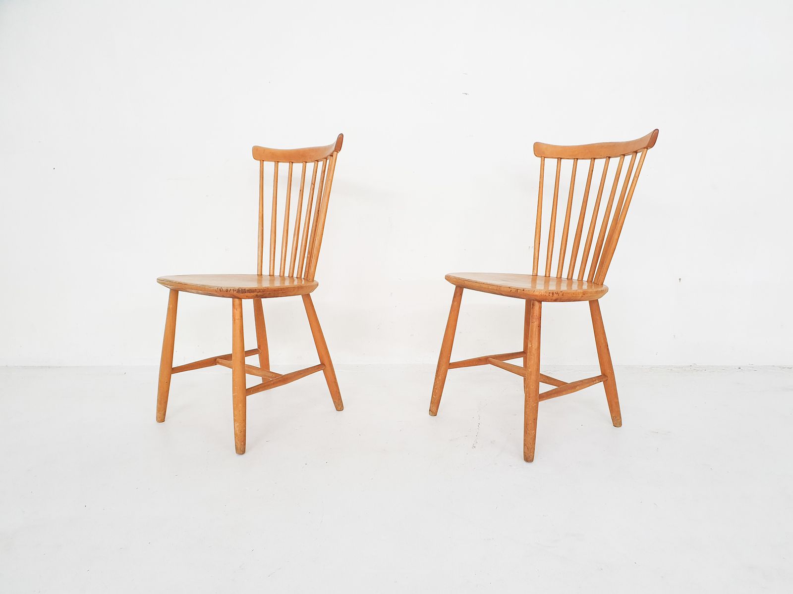 Pastoe Stijl Spijlenrug Eetkamerstoelen, Nederland, Ca. Jaren 1950 photo furniture