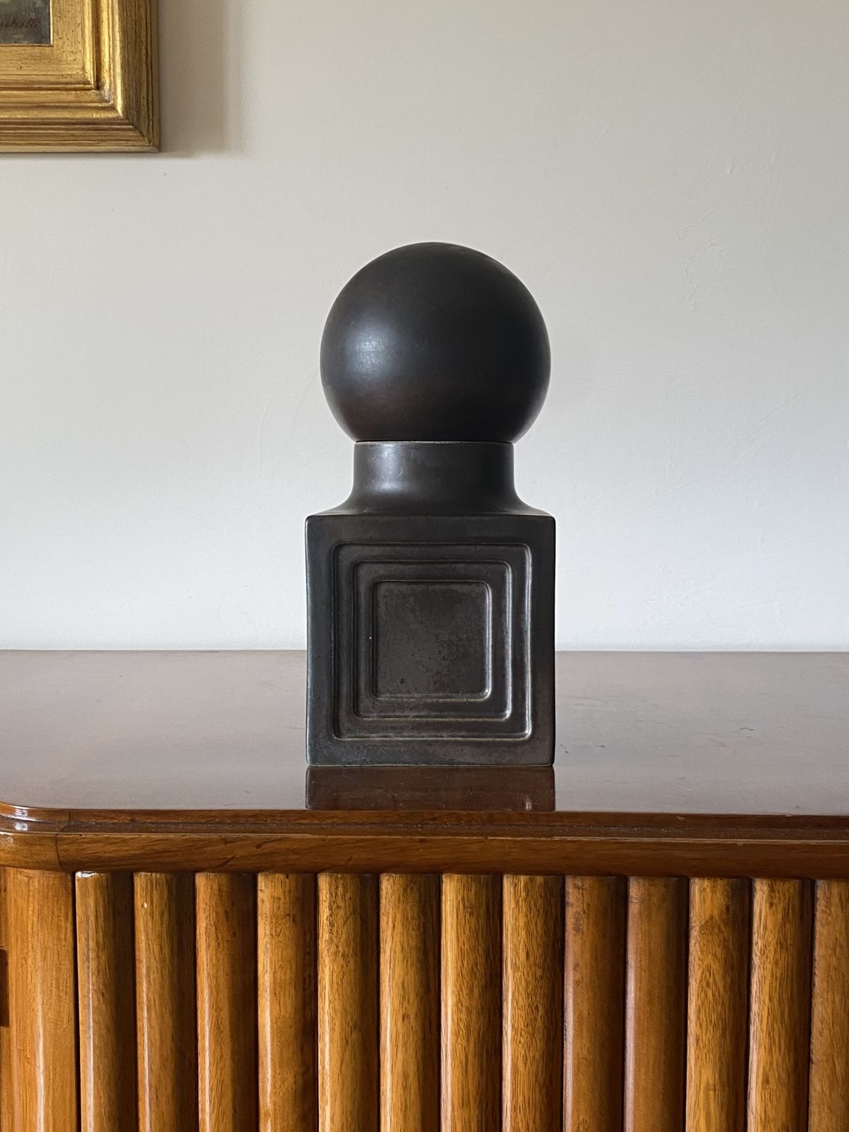 Xavier Feal, Mid Century Modern Brown Ceramic, France 1960s photo for sale