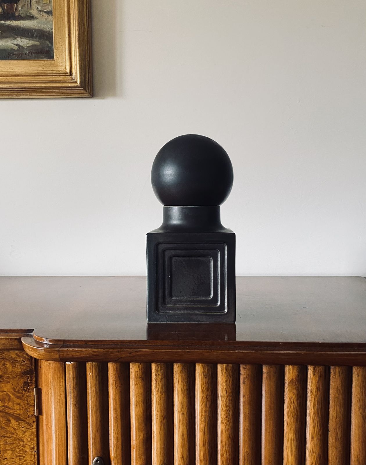 Xavier Feal, Mid Century Modern Brown Ceramic, France 1960s photo buy