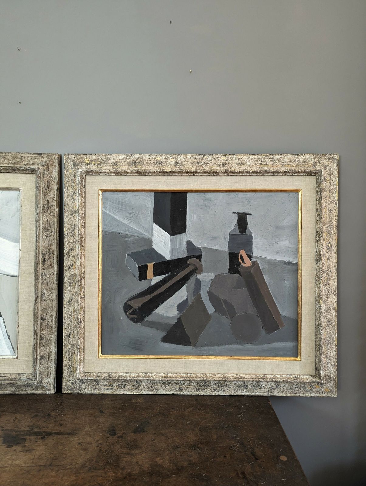 photo buy Brown & Black, 1960s, Modernist Oil Painting