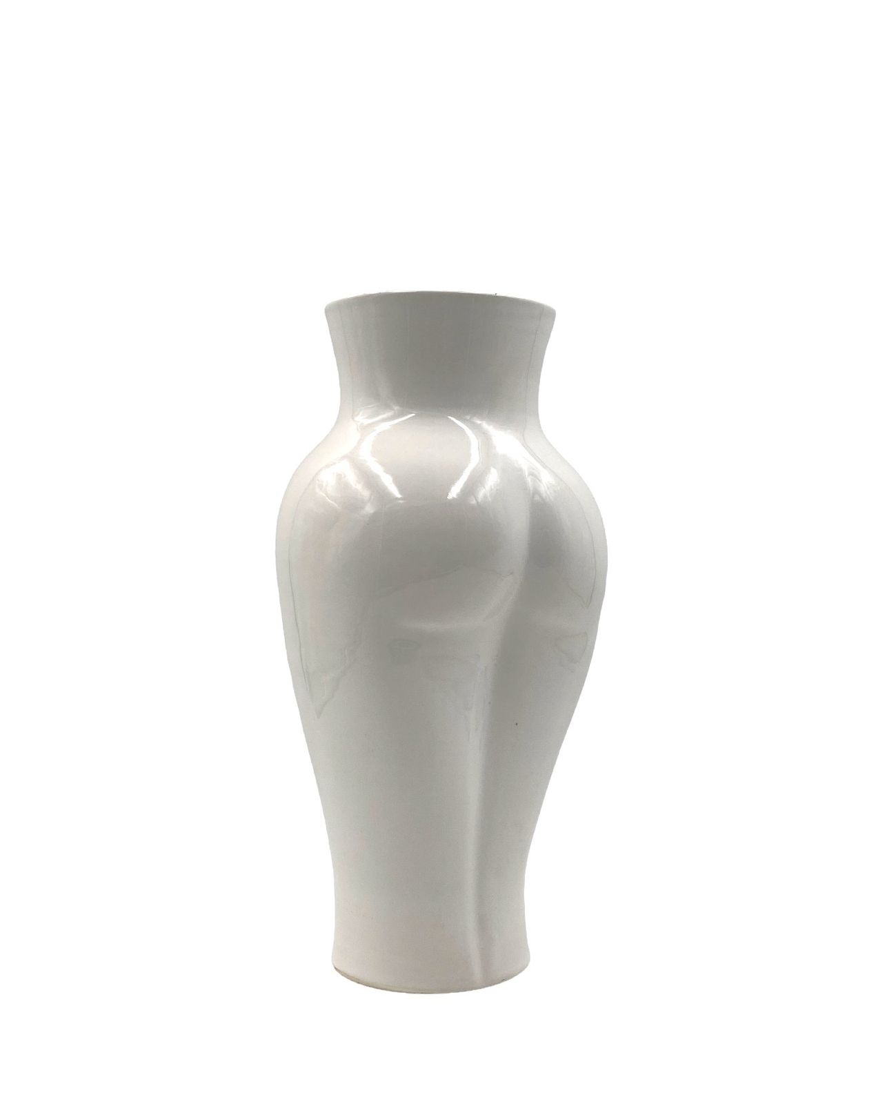 Postmodern Ceramic 'Femme' Vase, Baba, Vallauris France Ca. 1980s photo vintage