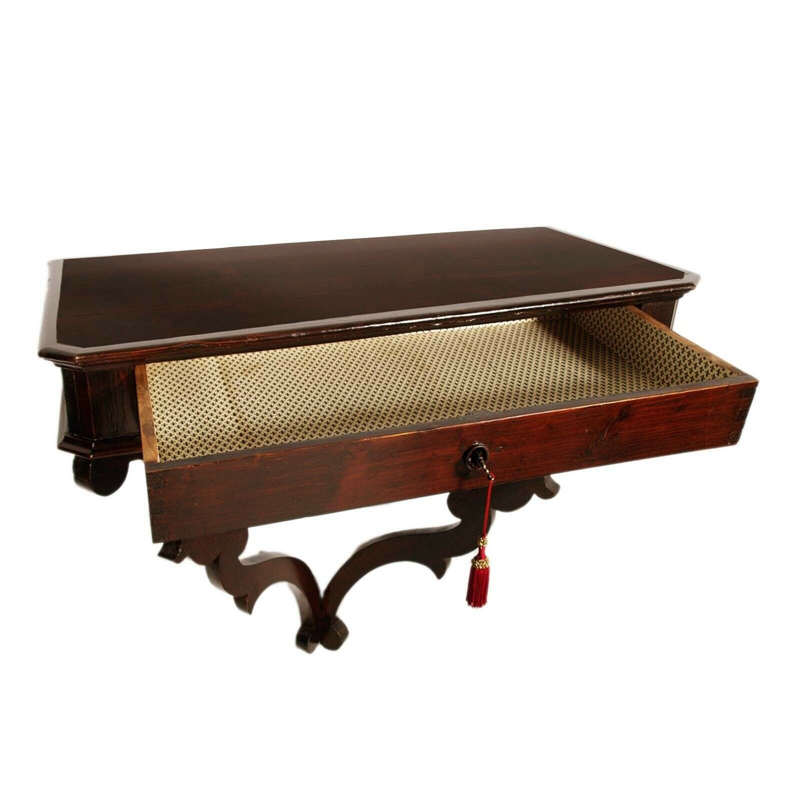 17th Century Large Tuscan Renaissance Hanging Console In Walnut With Drawer photo 6500.0