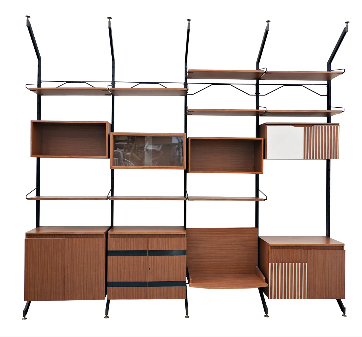 Mid Century Modern Italian Wall Unit Model ”Urio” By Ico Parisi For Mim, 1960s