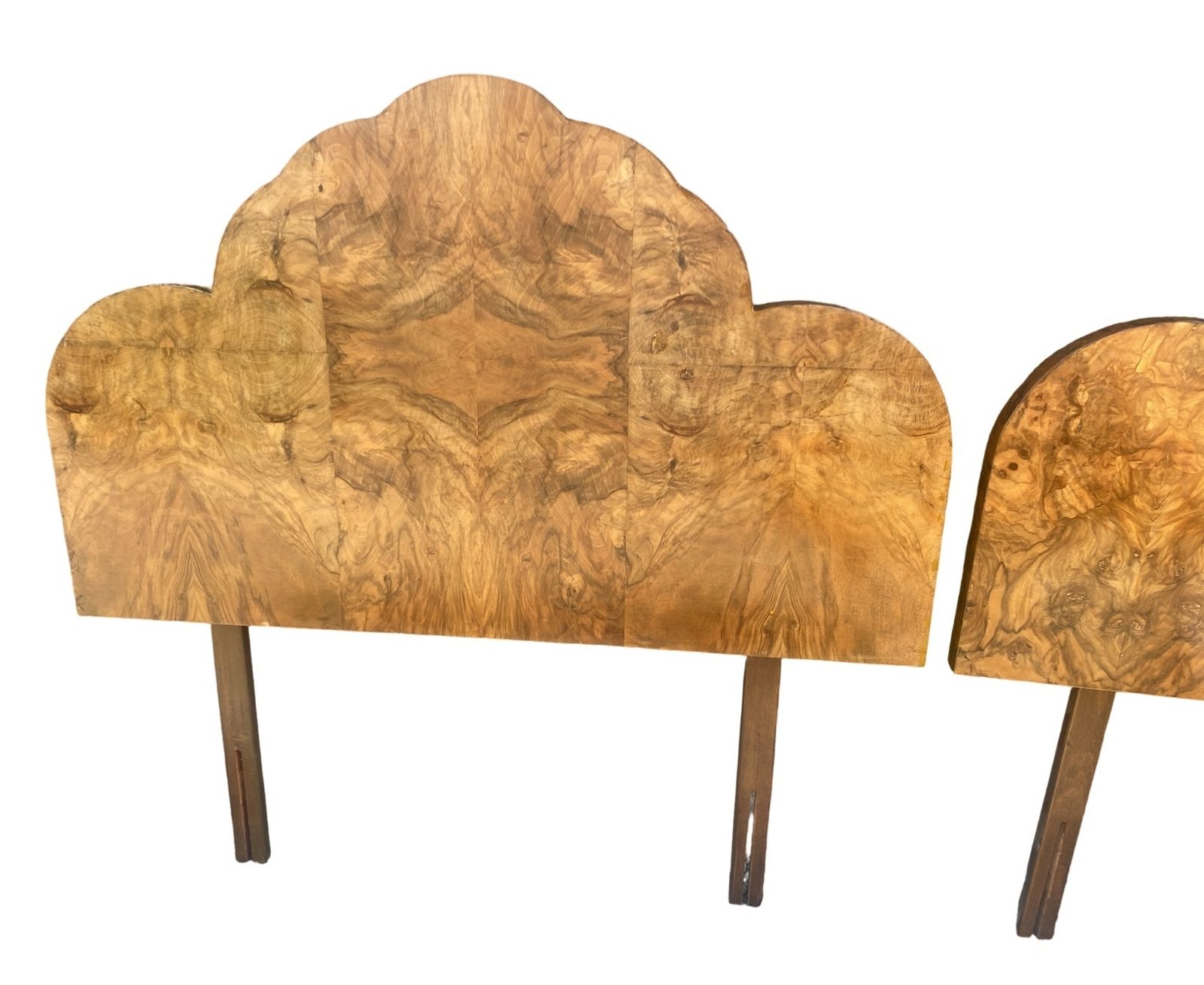 Pair Of Art Deco Single Cloud Shaped Headboards photo for sale
