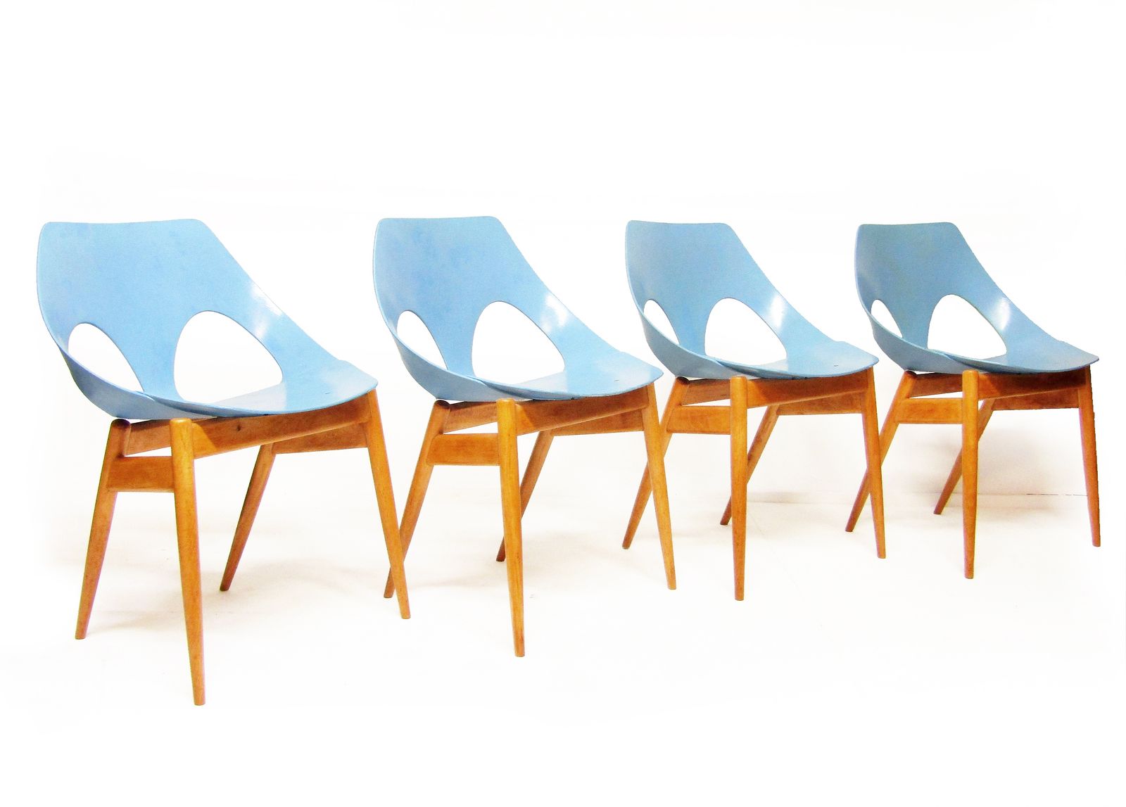 Set Of Four 1950s "Jason" Festival Of Britain Chairs By Carl Jacobs For Kandya photo furniture