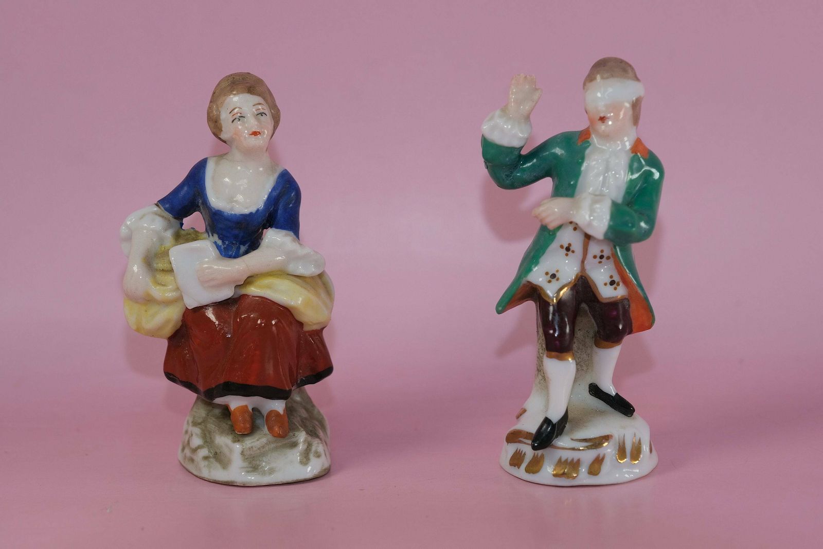 Porcelain Figurines, Chelsea, Edme Samson