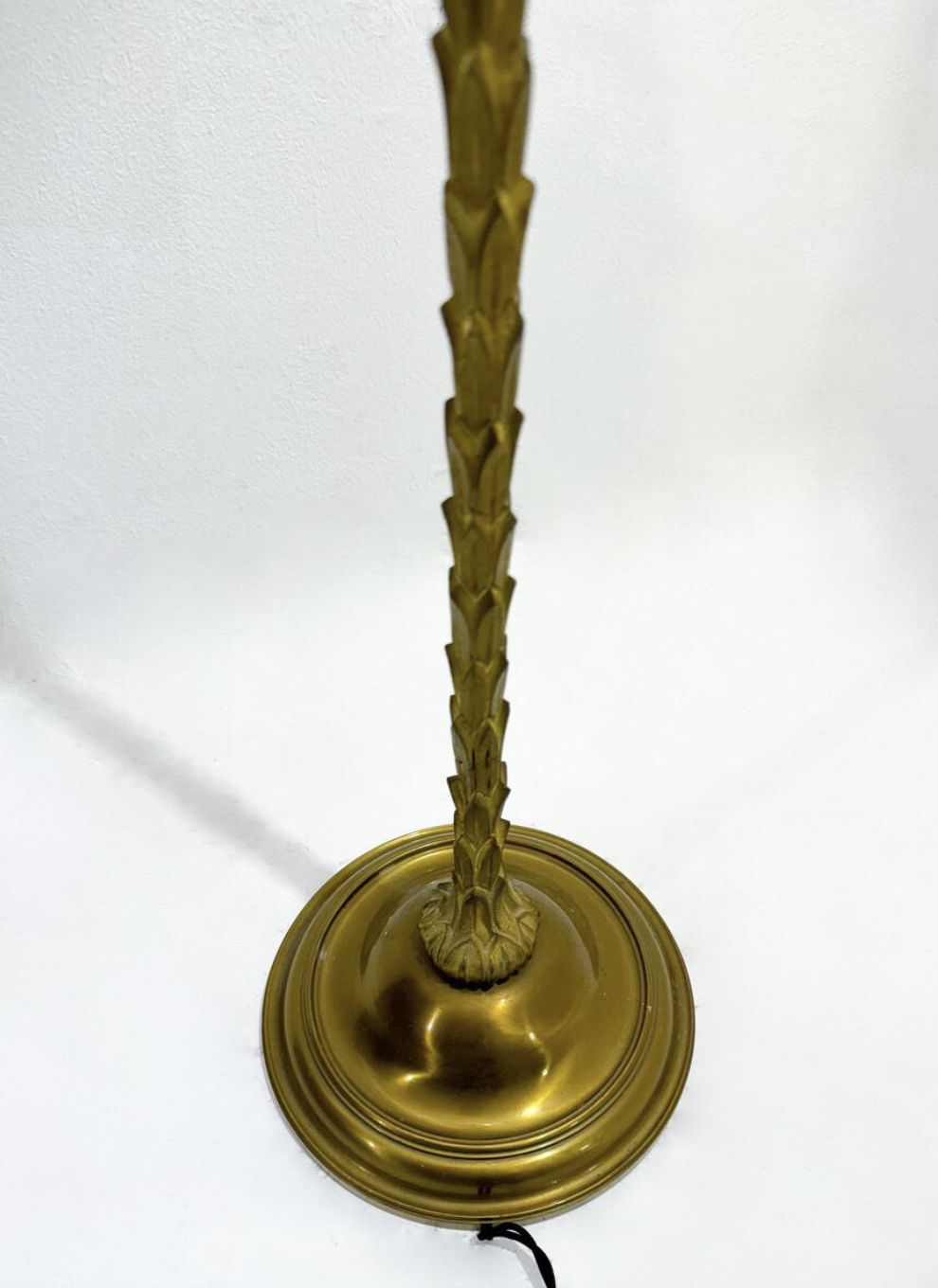 Mid Century Brass Floor Lamp By Maison Baguès, France, 1950s photo furniture