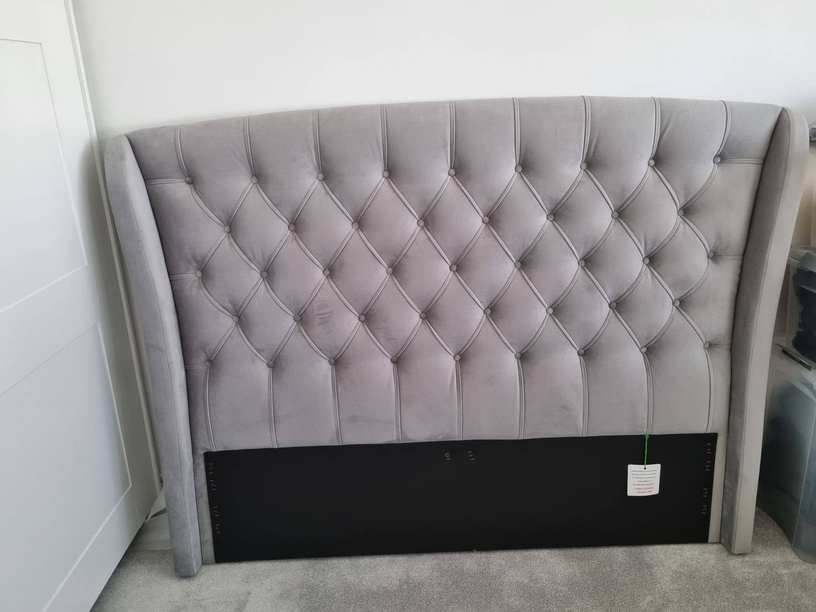 Soft Grey Headboard
