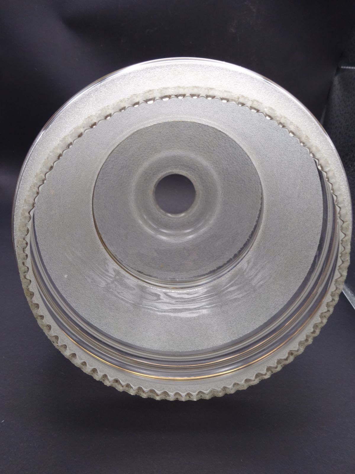 Art Deco Sugar Frosted Glass Light Shade photo furniture