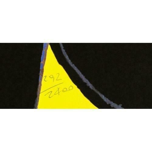 1986 Carnegie Museum Of Art After Andy Warhol Mickey Mouse Lithograph With Yellow Background photo Art
