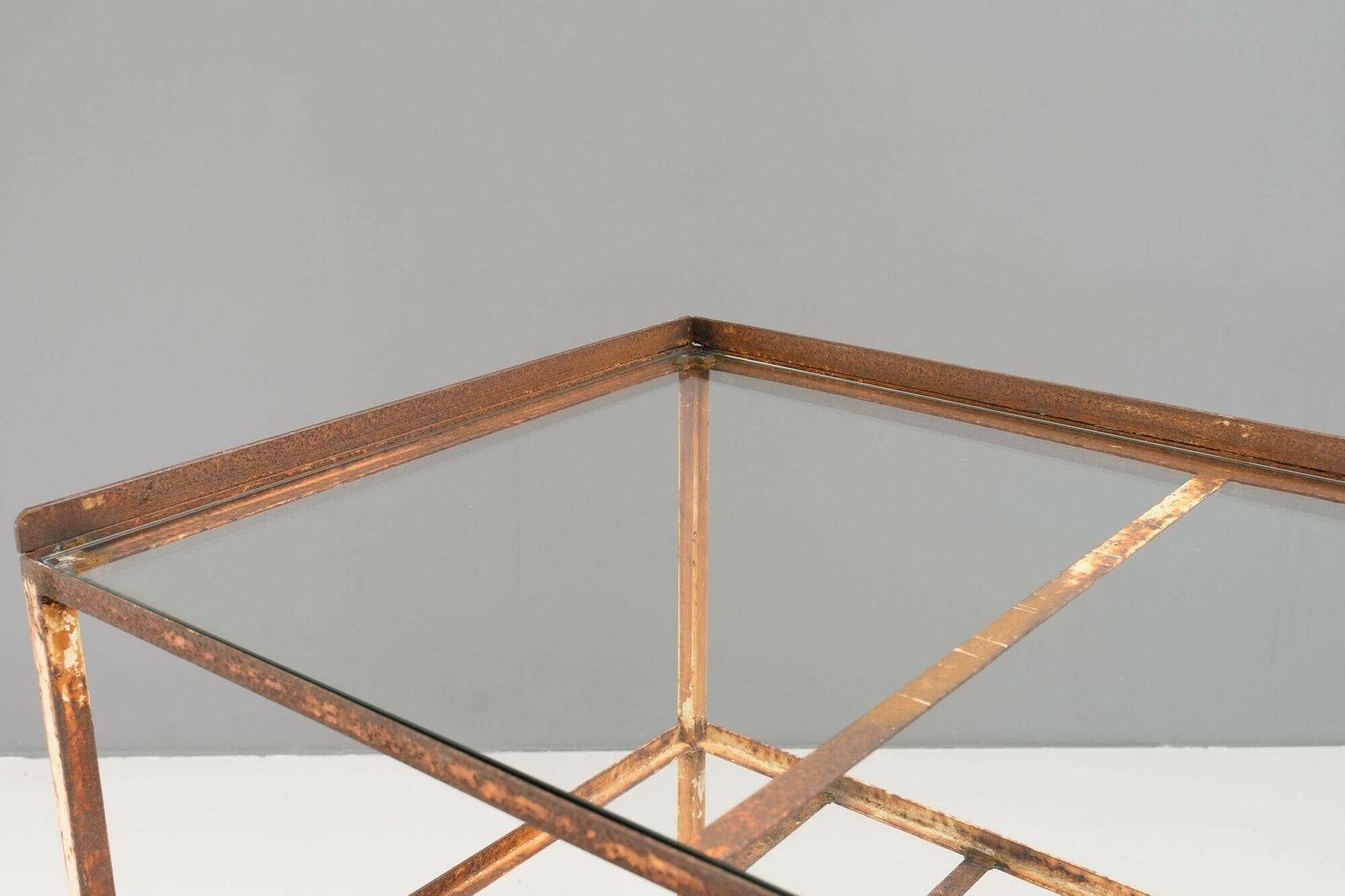 Metal Table, 1930s, Steel, Vintage photo Furniture