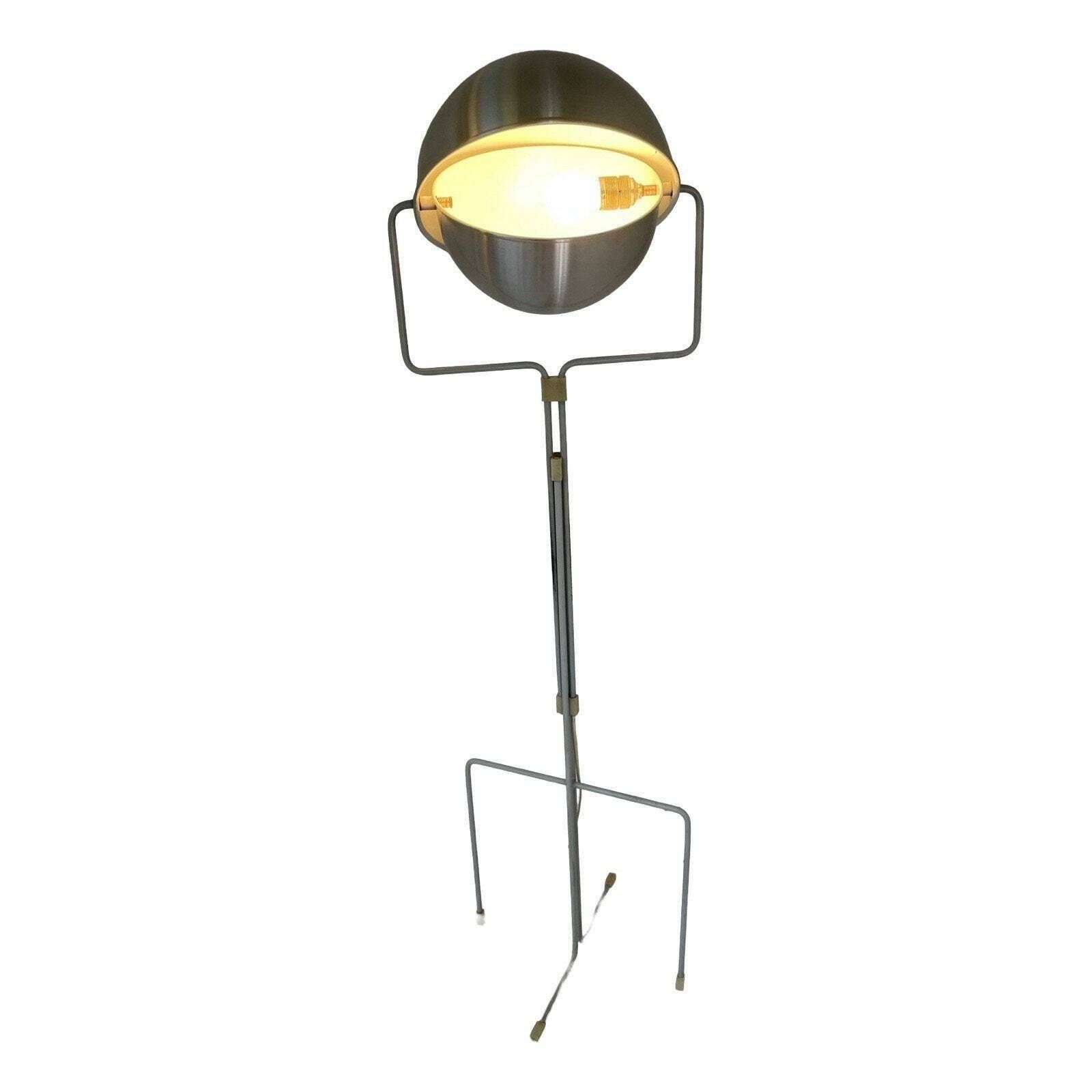 Evert Jelles For Raak Amsterdam   Floor Lamp Model 'Eclipse'   1960s   Model No. D 2017 Al  First Edition!