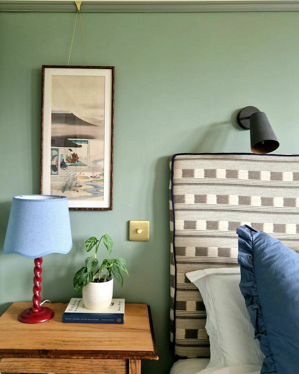 A Pair Of Vintage Chinese Prints In Faux Bamboo Frames photo vinterior