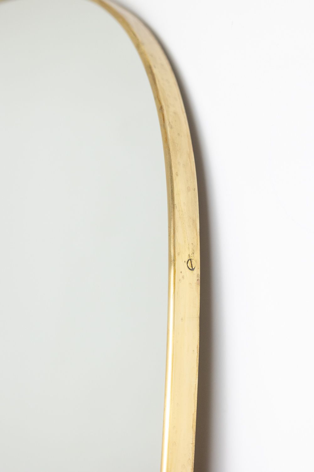 Pair Of 1950s Style Mirrors In Gilded Brass. Contemporary. Ls58731909u photo 7700.0