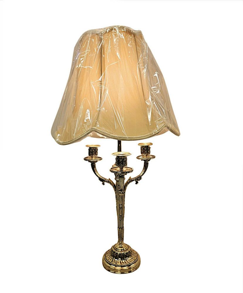 A Very Fine Pair Of 19th Century Candelabra Converted To Table Lamps photo for sale