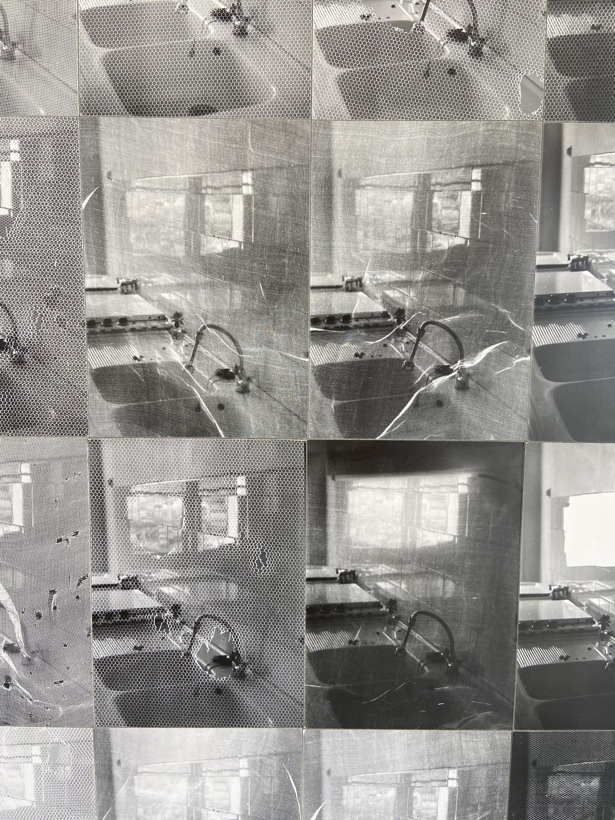 Photo Montage Table, 1970s, Vintage photo for sale