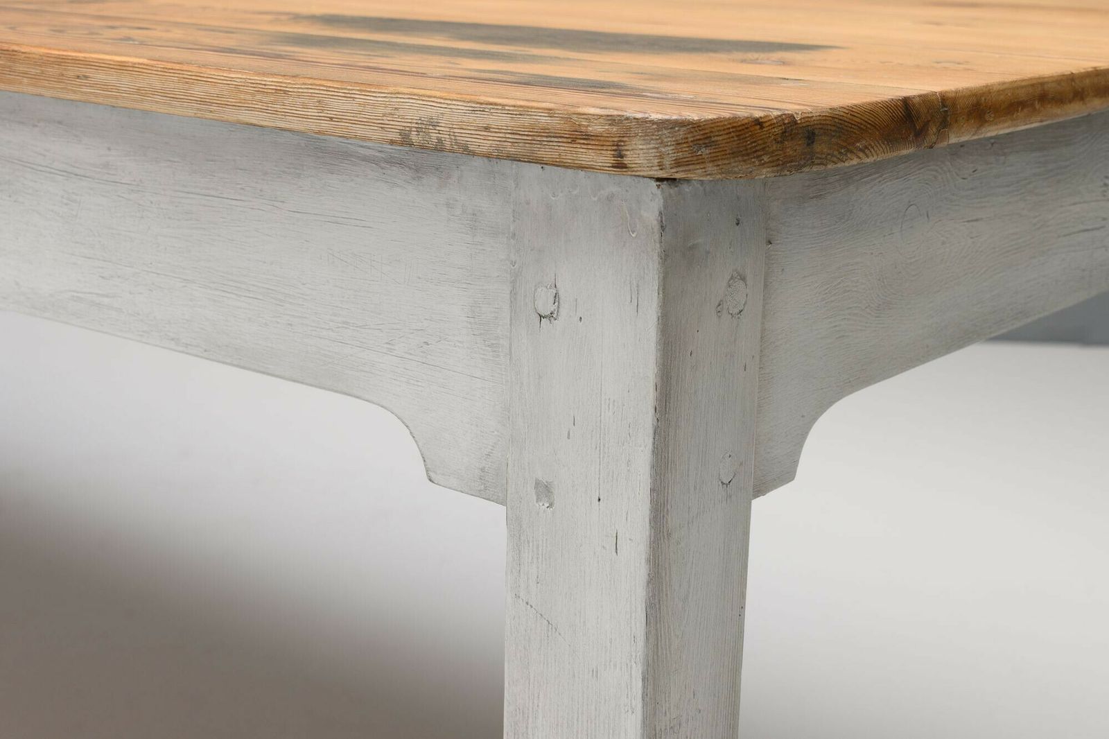 Pine Dining Table, 1800s, Antique photo Furniture