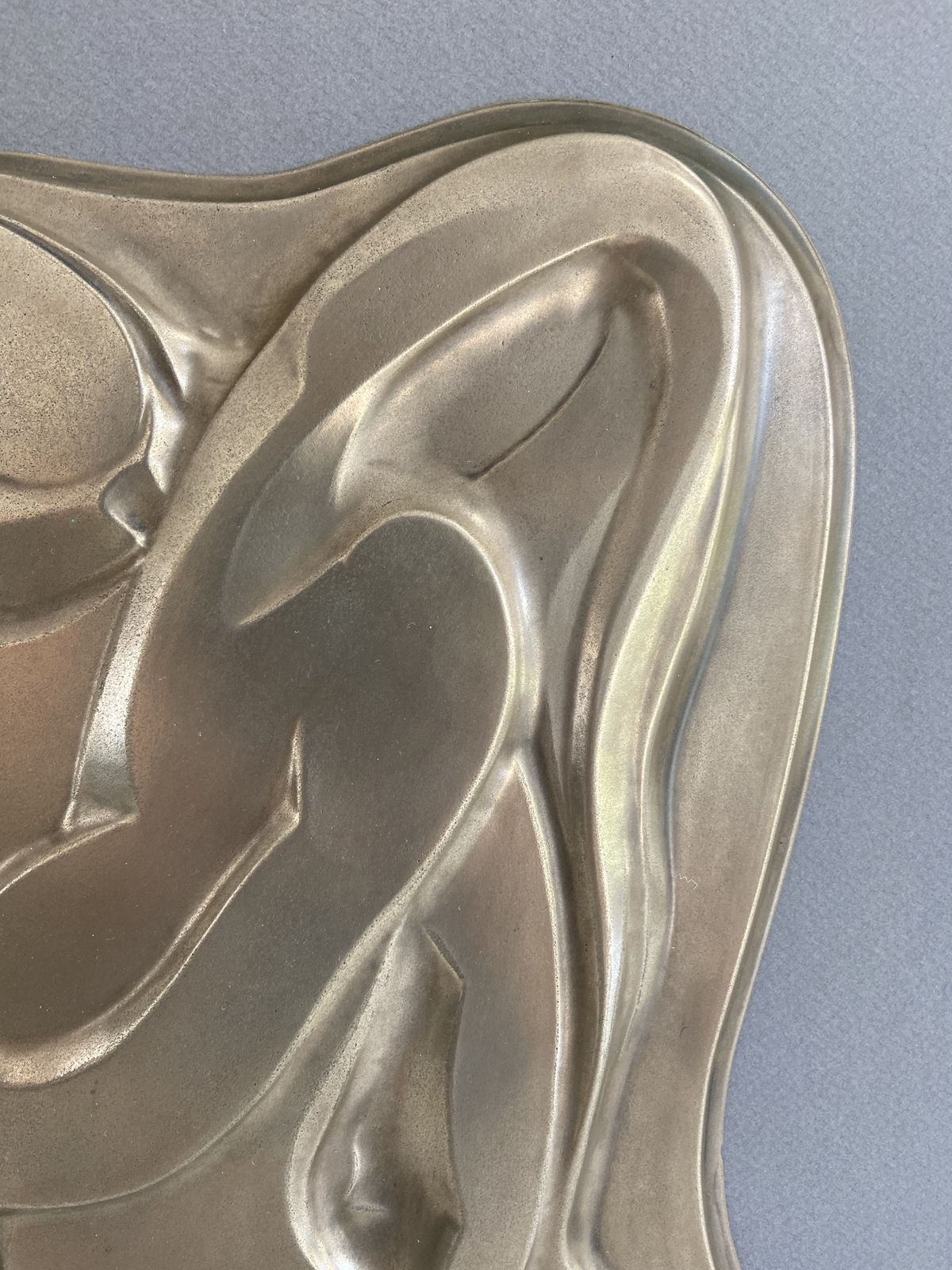 Painting Representing A Brass Sculpture. Around 1970 photo 1200.0