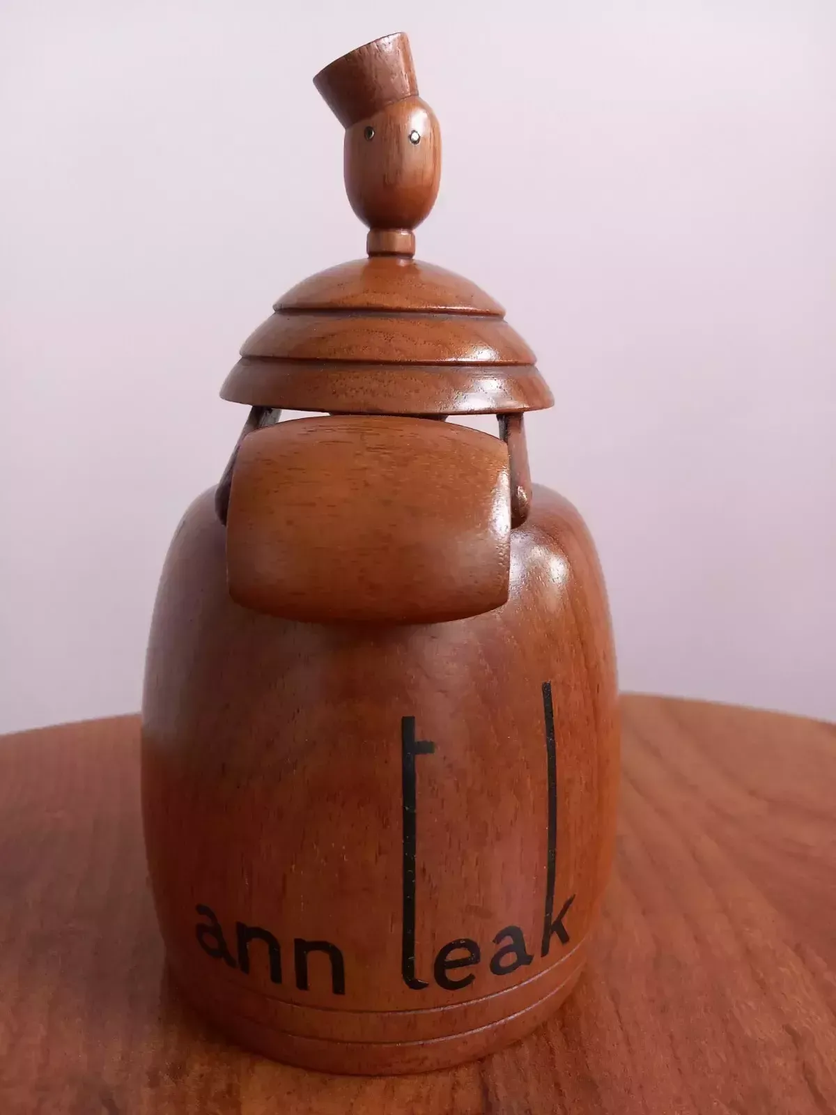 Mid Century Teak Counter / Reception Bell Ann Teak Bell