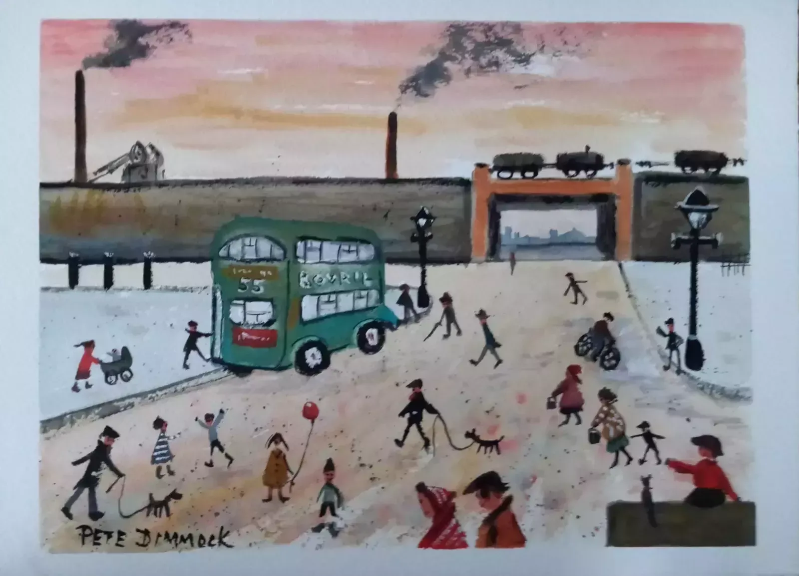 Watercolour Painting By Northern Artist Pete Dimmock photo furniture