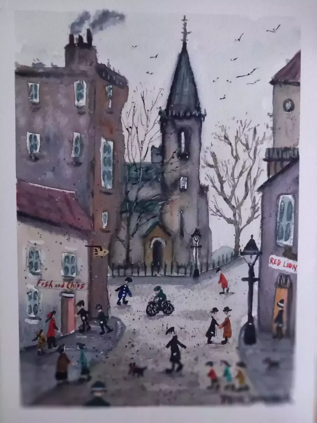 Watercolour Painting By Northern Artist Pete Dimmock photo vinterior