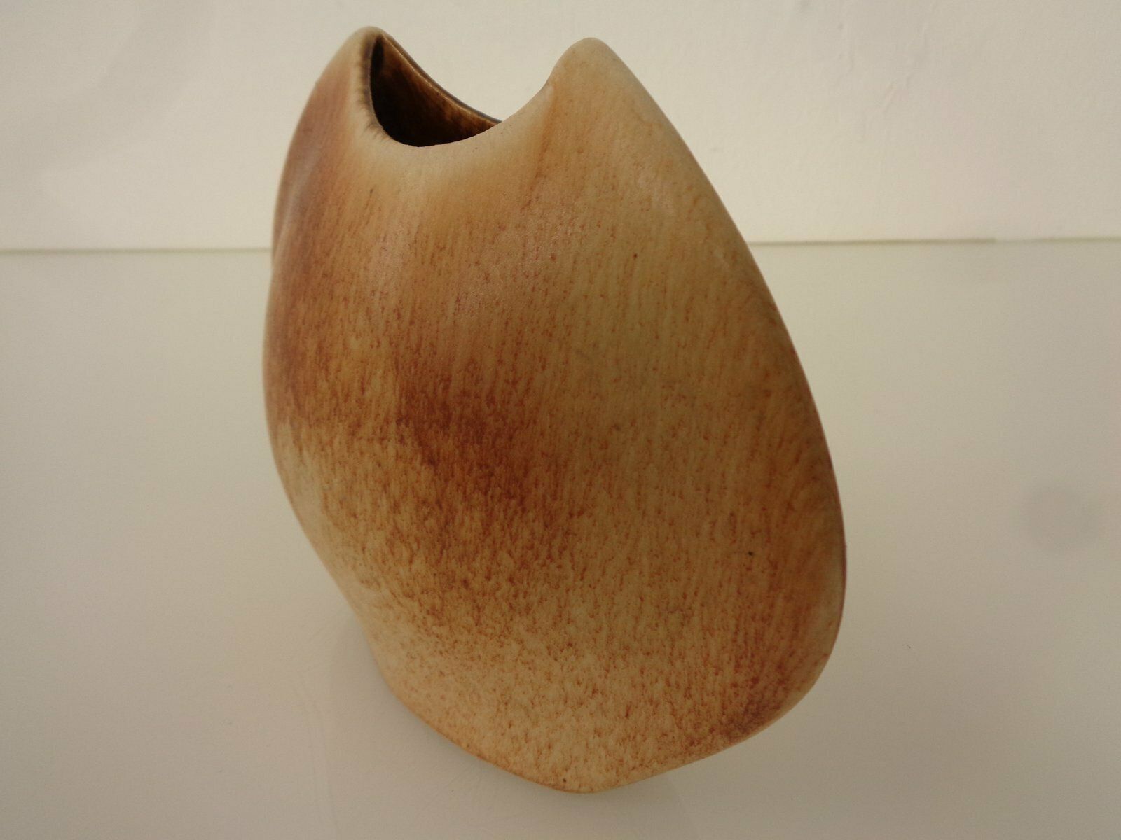 Organic Ceramic Vase By Roberto Rigon For Bertoncello, 1960s photo vintage