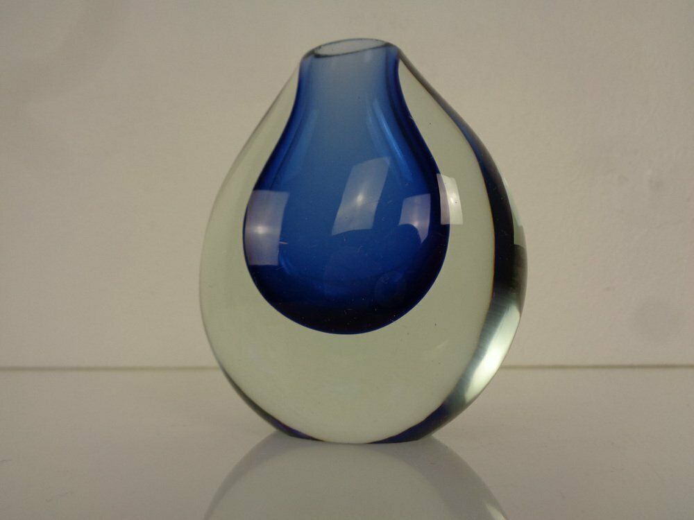 Murano Sommerso Glass Vase, Italy, 1960s photo for sale