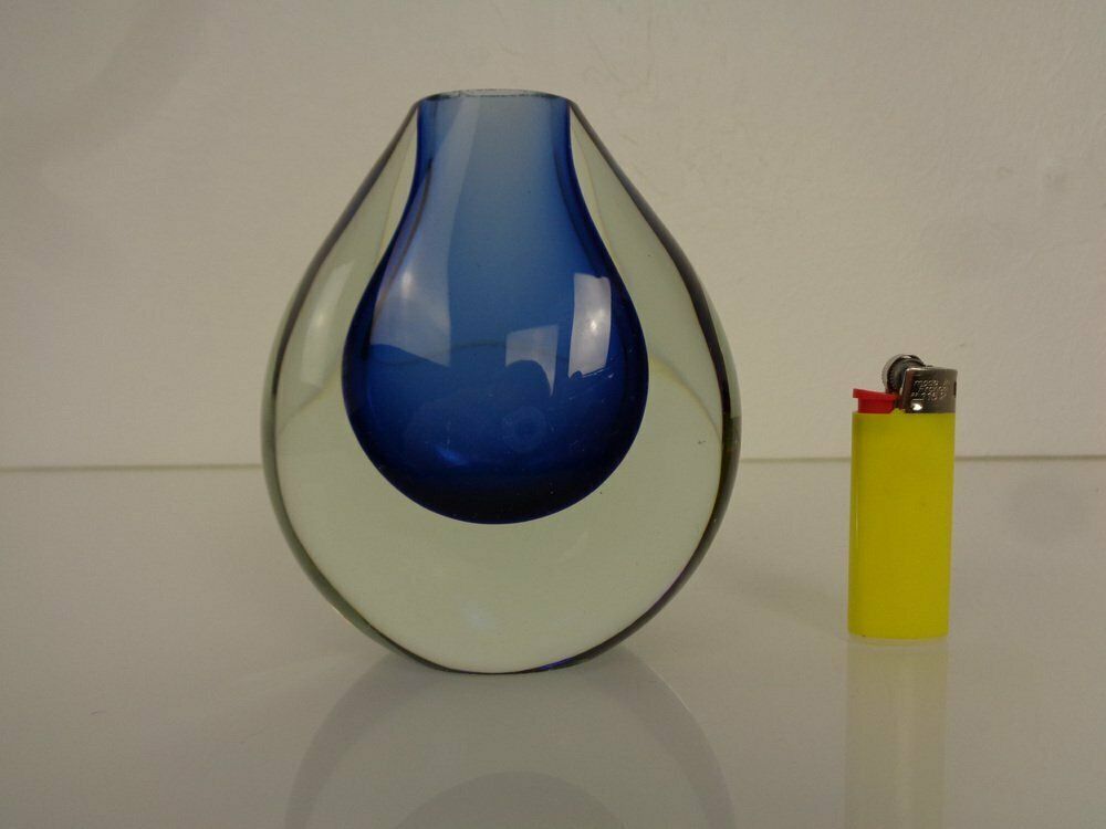 Murano Sommerso Glass Vase, Italy, 1960s photo vinterior